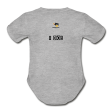 Load image into Gallery viewer, Got Tools/I Do! Organic Short Sleeve Baby Bodysuit - heather gray

