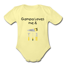 Load image into Gallery viewer, Organic Short Sleeve Baby Bodysuit - washed yellow
