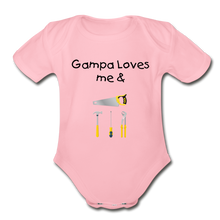 Load image into Gallery viewer, Organic Short Sleeve Baby Bodysuit - light pink
