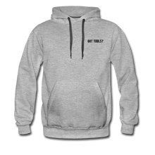 Load image into Gallery viewer, Got Tools/Keep Calm Crown Heartbeat Unisex Premium Hoodie - heather gray
