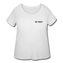 Load image into Gallery viewer, Got Tools/Keep Calm Women’s Curvy T-Shirt - white
