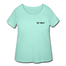 Load image into Gallery viewer, Got Tools/Keep Calm Women’s Curvy T-Shirt - mint
