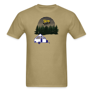 Stay Wild A Frame Camper Unisex Classic T-Shirt - khaki
